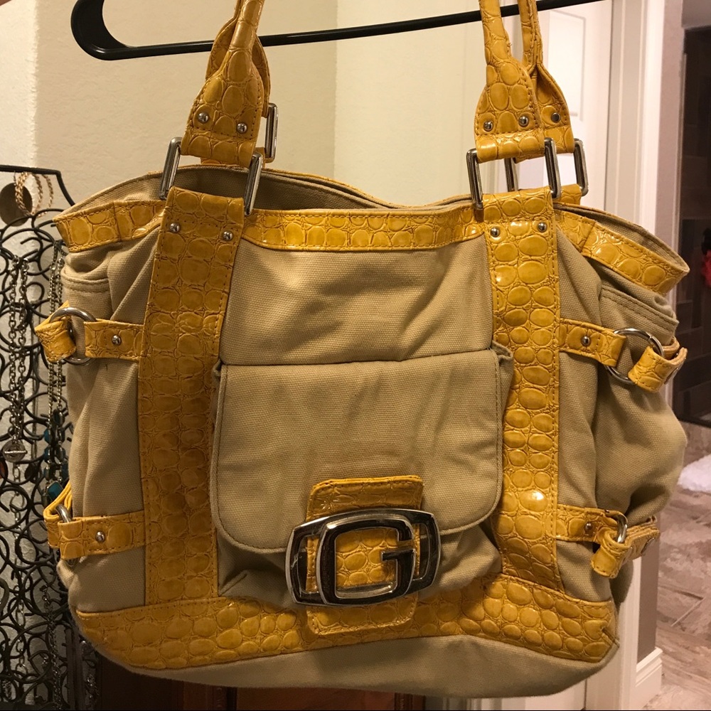 Guess handbag, yellow